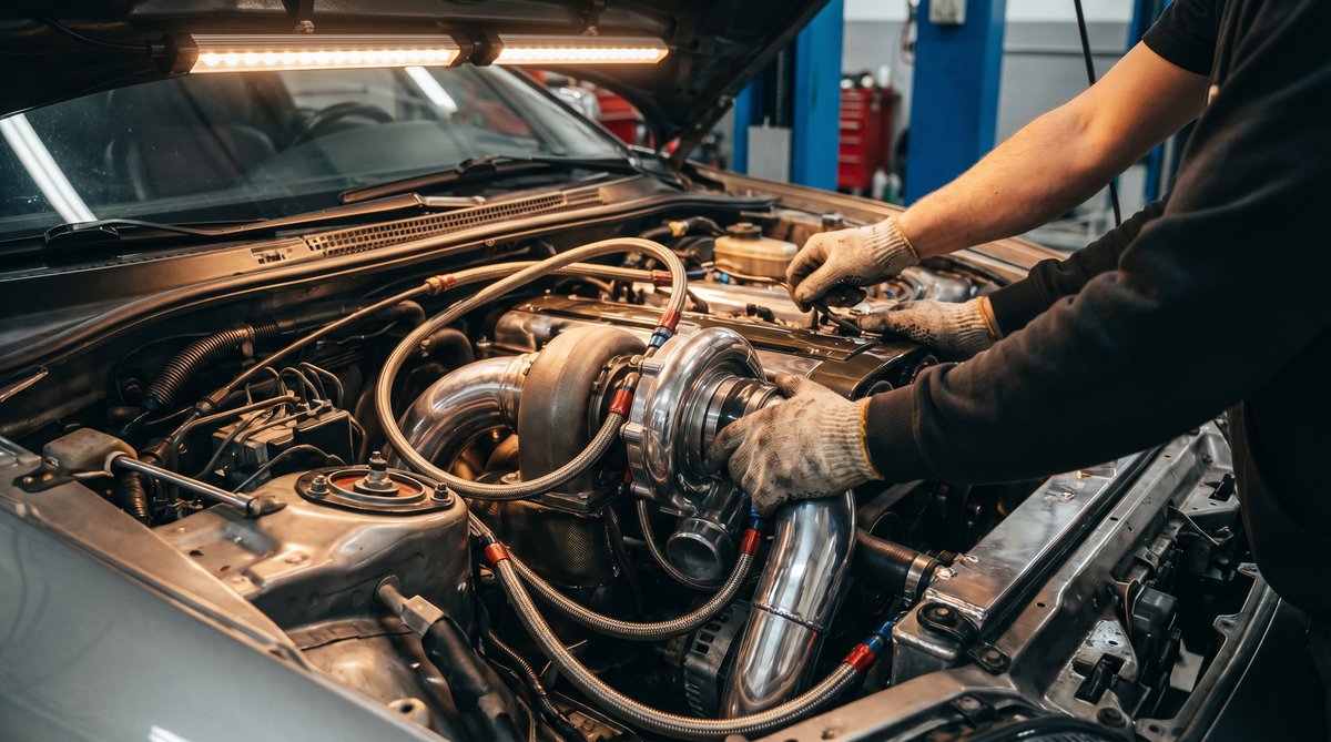 黄色仓库修车日常短视频